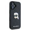 Karl Lagerfeld KLHCP16SPGKLKIPK iPhone16 6.1 czarny/black hardcase Monogram Karl Head Pin